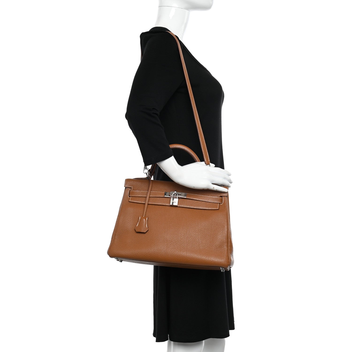 Hermes Togo Kelly Retourne 32 Gold 2 of 12