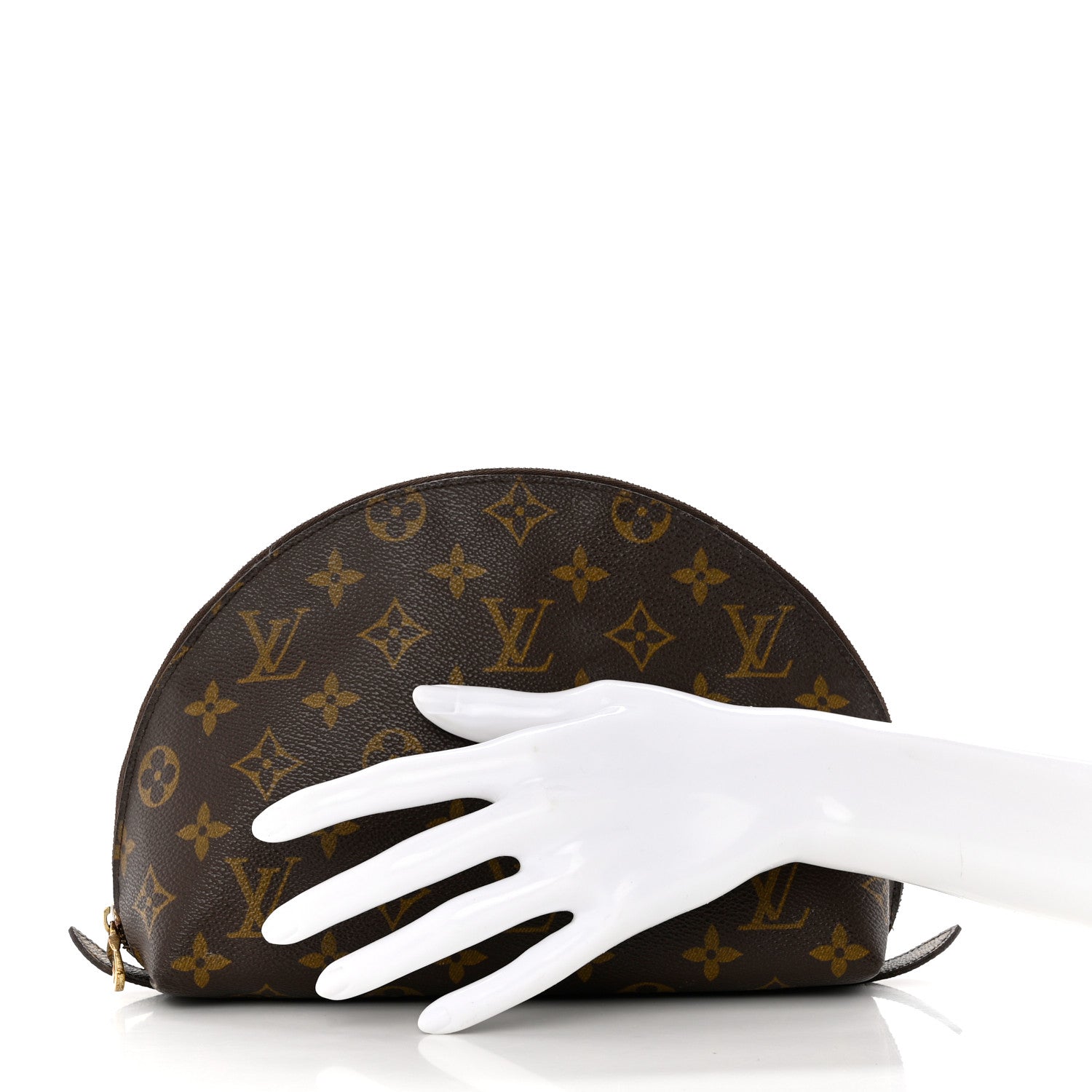 Louis Vuitton Monogram Trousse Demi Ronde 2 of 7