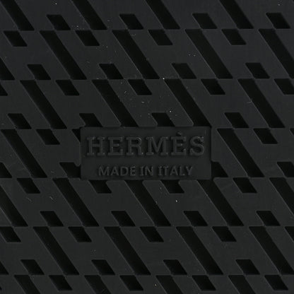 Hermes Calfskin Womens Chypre Sandals 39.5 Black 7 of 10