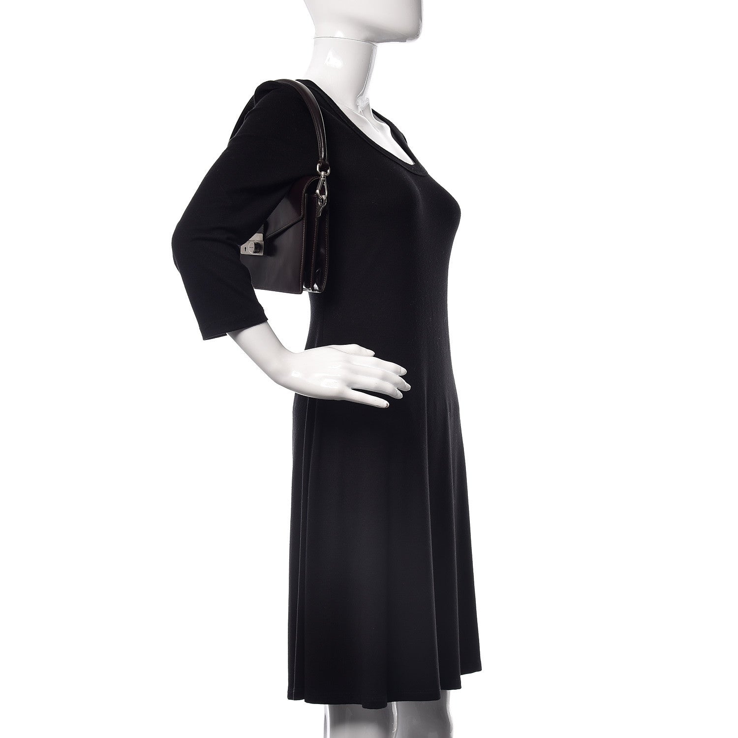 Prada Vitello Sound Shoulder Bag Mosto 2 of 8