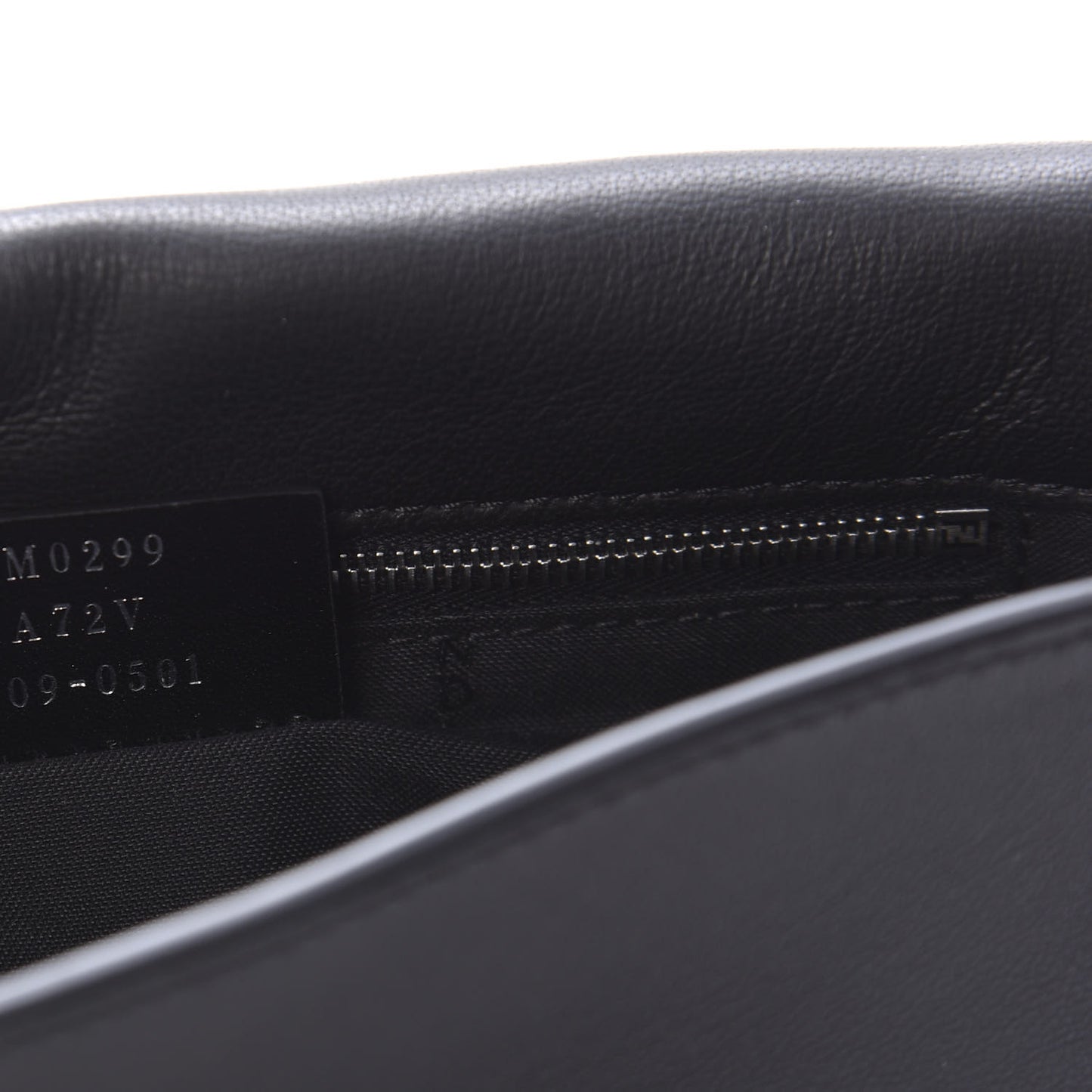 Nappa FF 1974 Embossed Mini Expandable Flap Bag Black