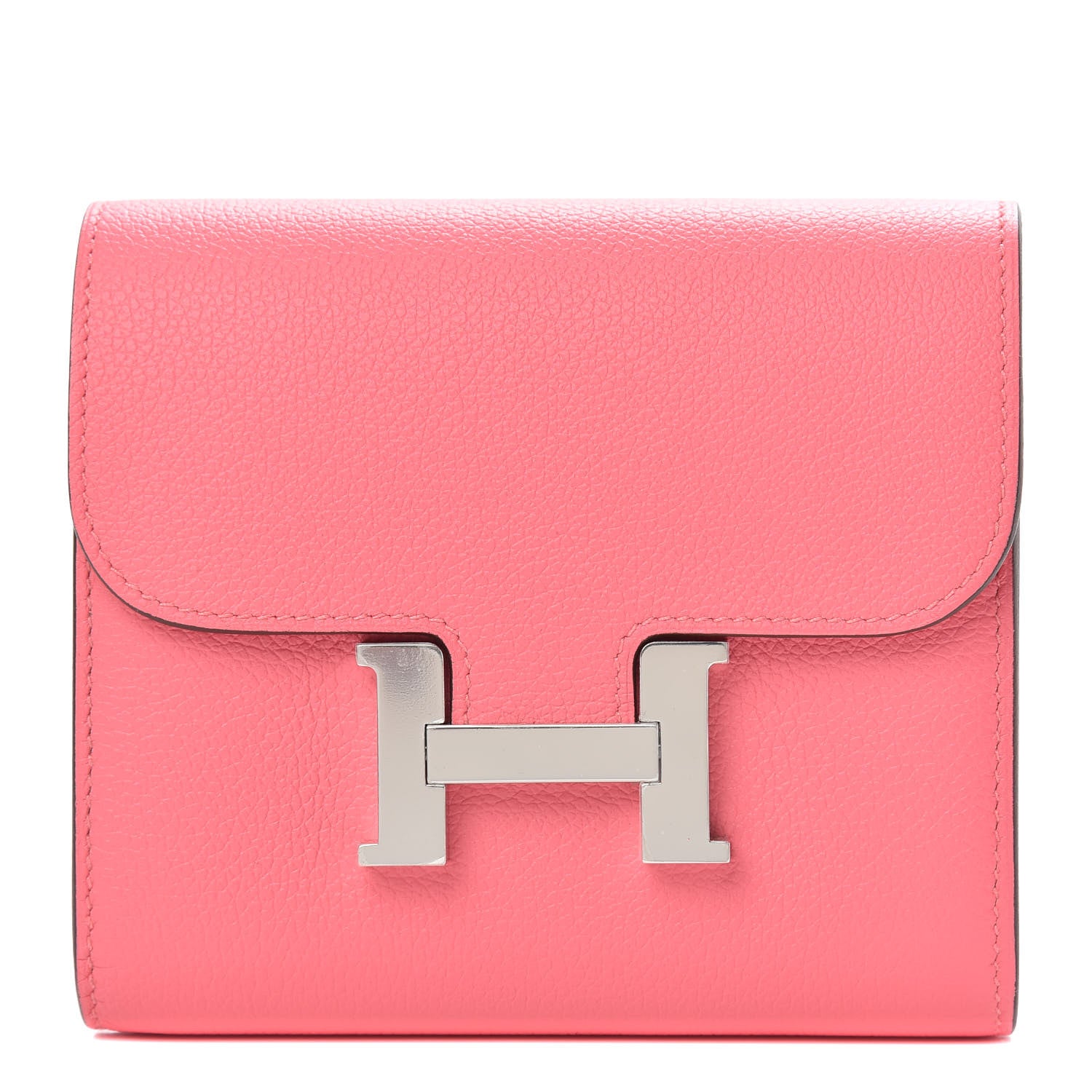 Hermes Evercolor Constance Short Wallet Rose Azalee 1 of 7