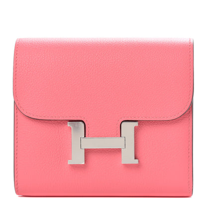 Hermes Evercolor Constance Short Wallet Rose Azalee 1 of 7