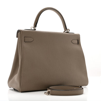 Hermes Togo Kelly Retourne 32 Gris Asphalte 3 of 18