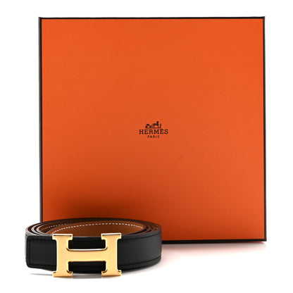 Hermes Swift Epsom 24mm Mini Constance H 100 40 Belt Black Gold 6 of 6