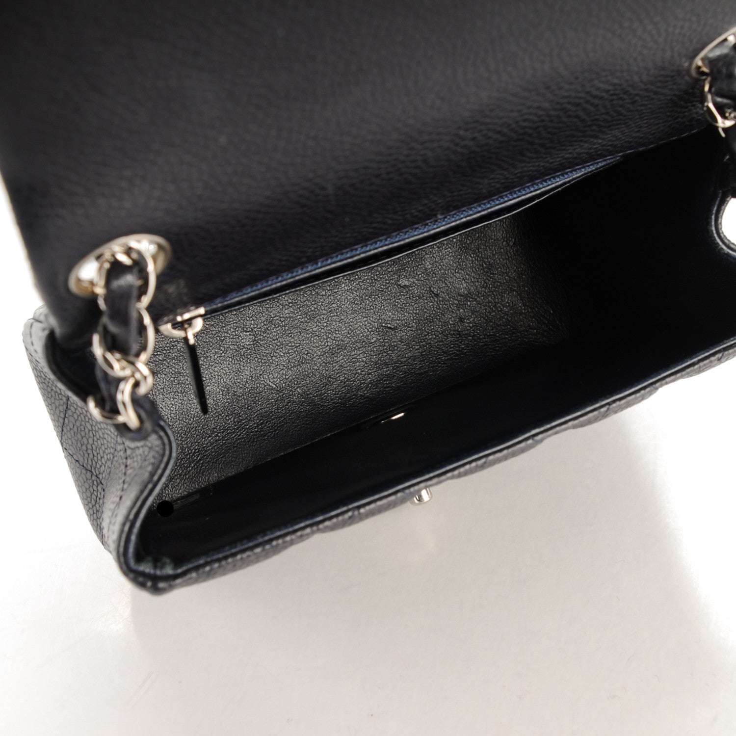 Chanel Caviar Quilted Mini Square Flap Navy 5 of 10