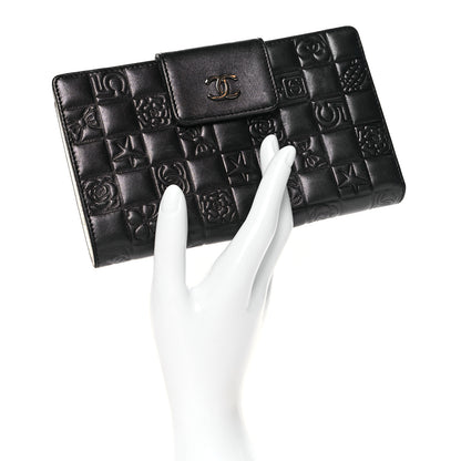 Chanel Calfskin Lucky Symbols French Wallet Black 2 of 11