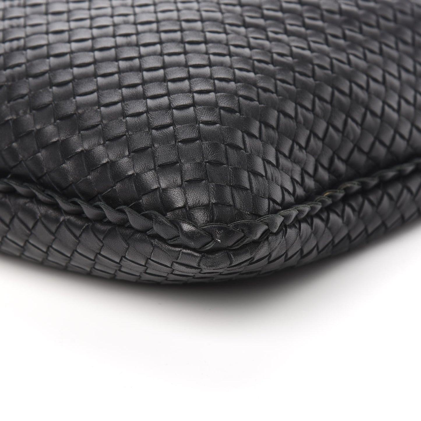 Nappa Intrecciato Large Veneta Hobo Black