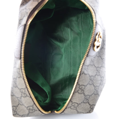 Gucci Soft GG Supreme Monogram Calfskin Large Ophidia Cosmetic Case Beige Ebony New Acero 7 of 10