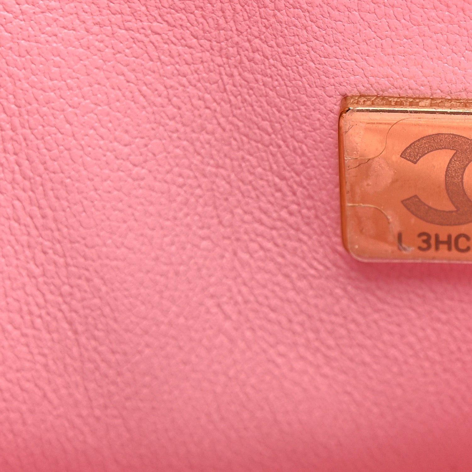 Chanel Metallic Lambskin Viscose Woven Flap Pink Gold 7 of 11