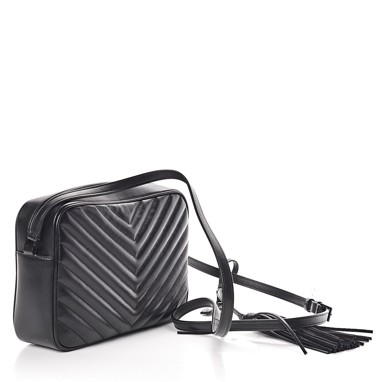 Calfskin Matelasse Monogram Lou Camera Bag Black