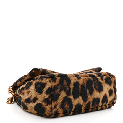 Balenciaga Nylon Monaco Mini Leopard Shoulder Bag Brown 4 of 10