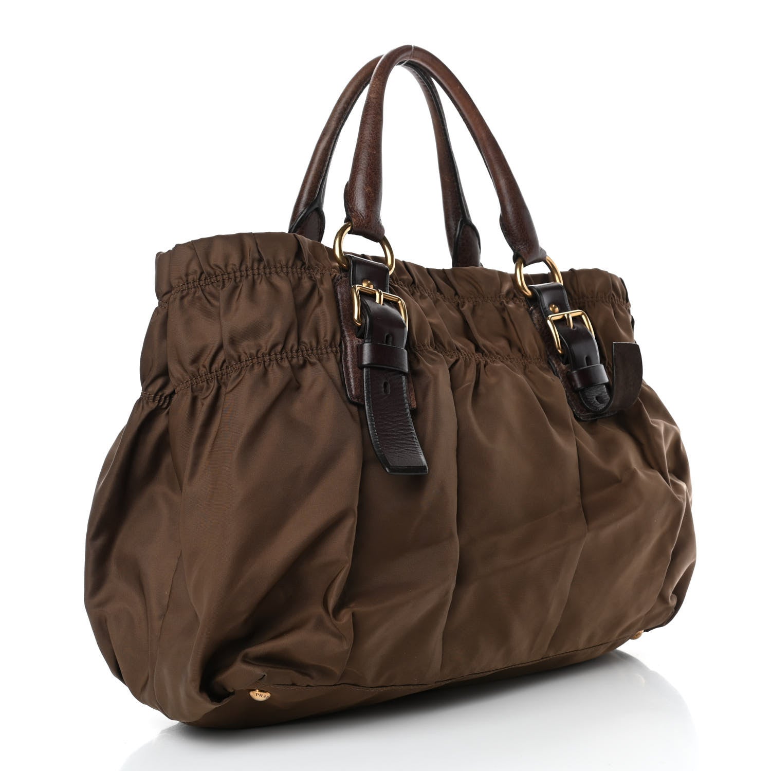 Prada Tessuto Nylon Gaufre Tote Corinto 2 of 6
