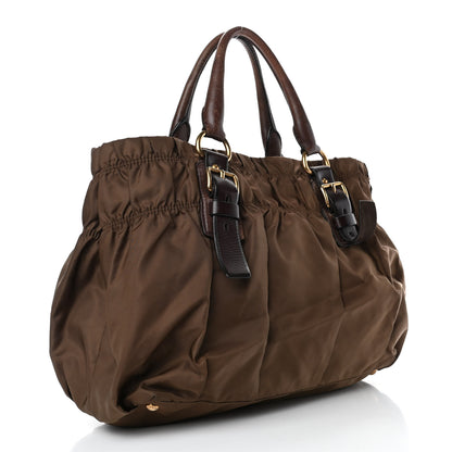 Prada Tessuto Nylon Gaufre Tote Corinto 2 of 6