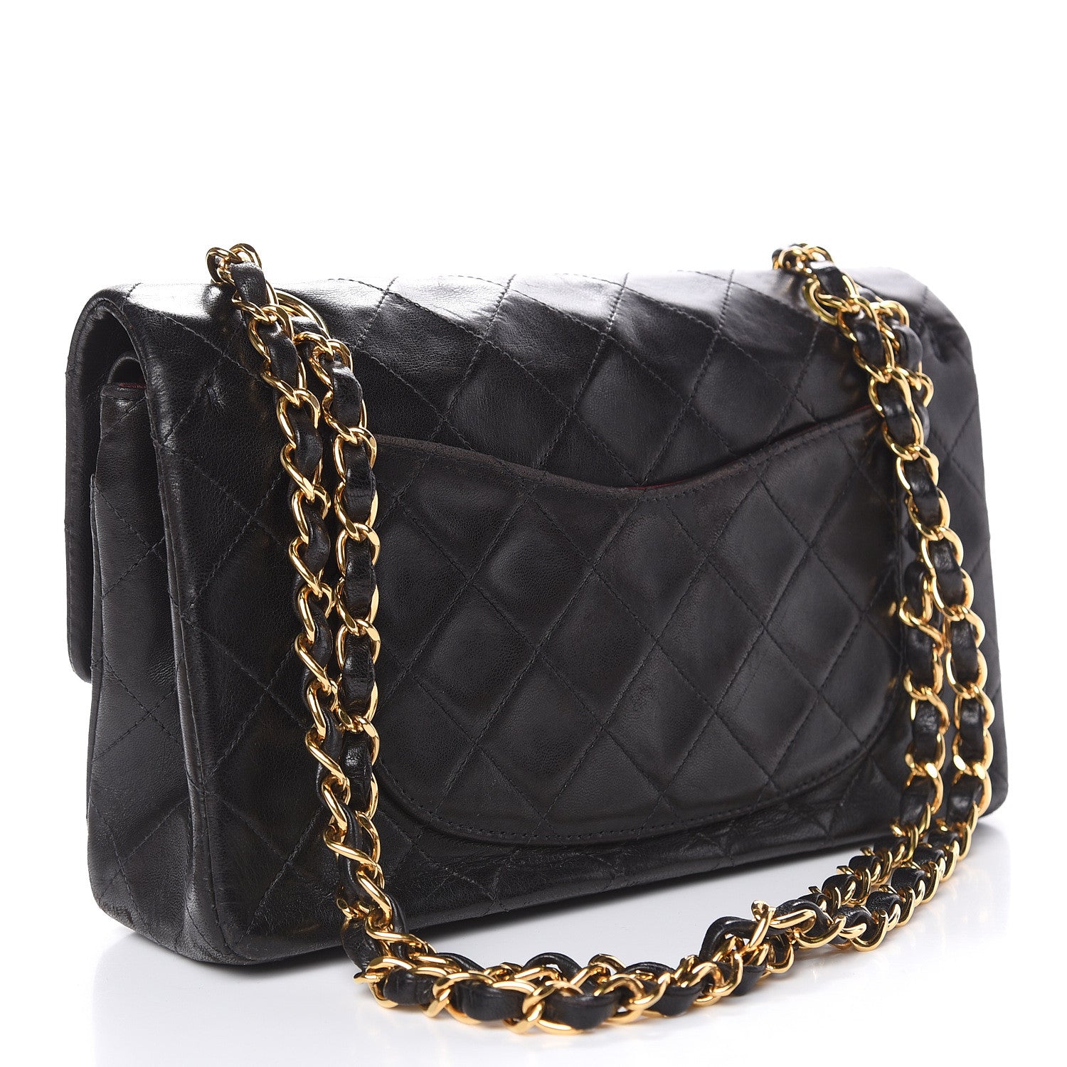 Chanel Lambskin Quilted Small Double Flap Black 3 of 22