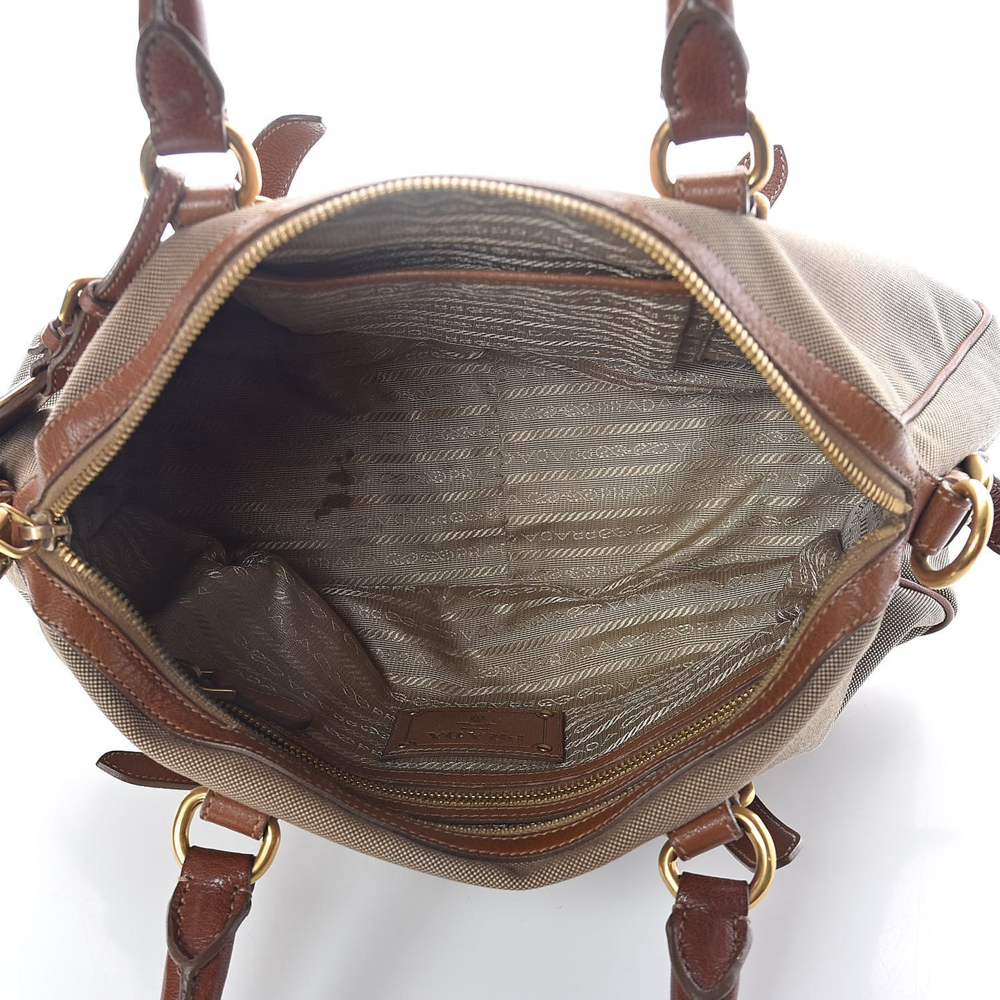 Jacquard Logo Handbag Corda Brandy