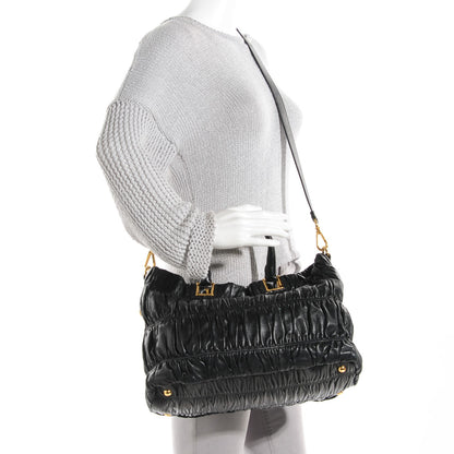 Prada Nappa Gaufre Tote Nero Black 3 of 10