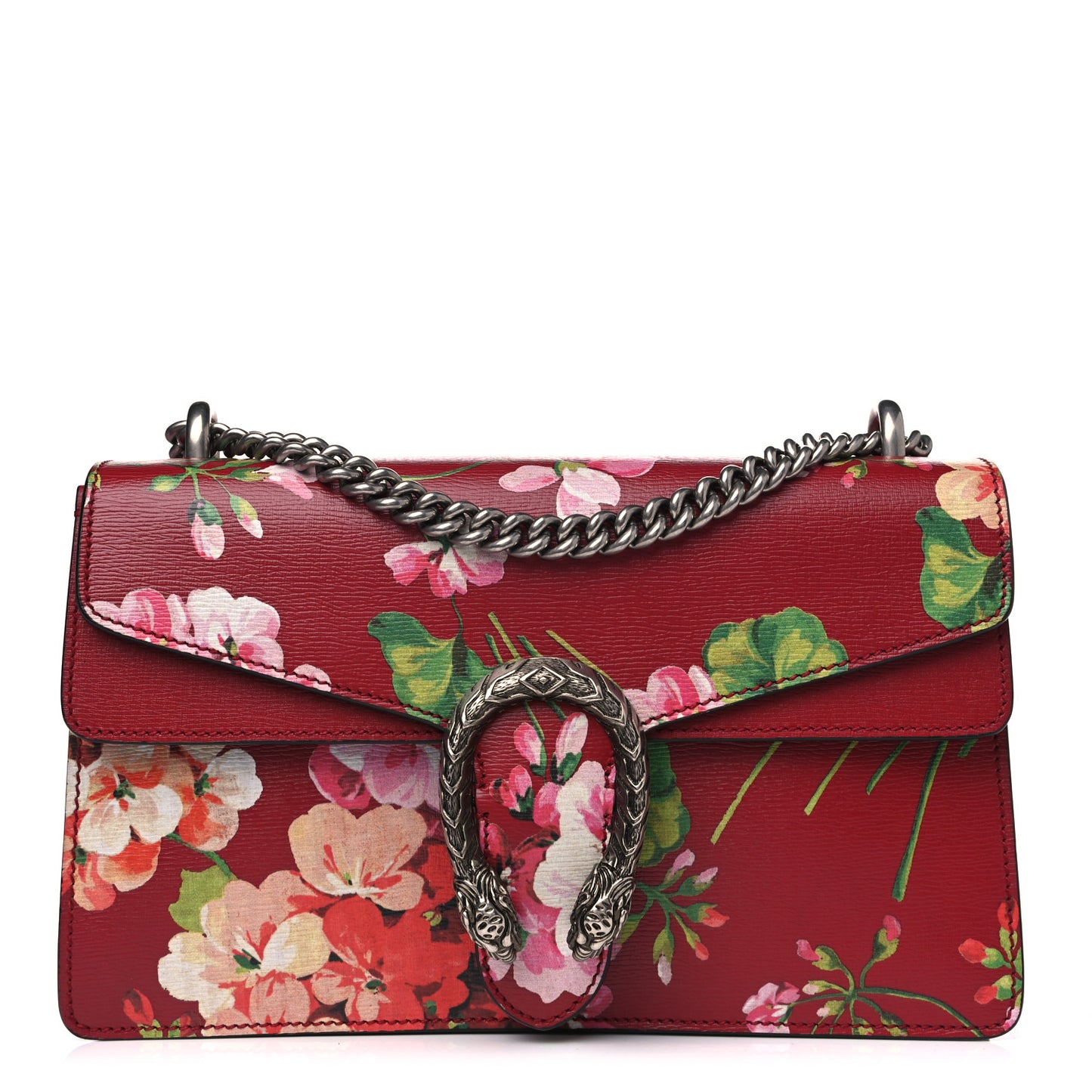 Calfskin Blooms Print Small Dionysus Shoulder Bag Romantic Cherry Multicolor