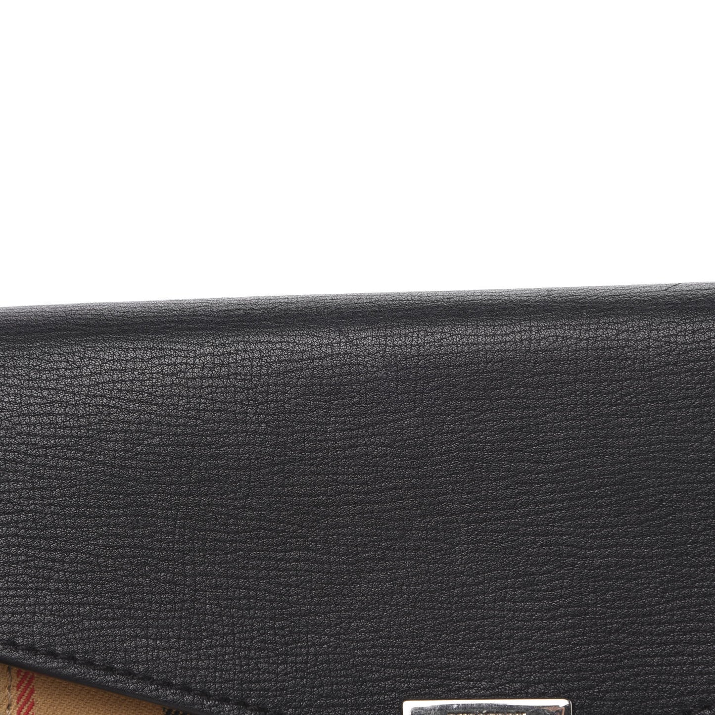 Grainy Calfskin Vintage Check Mini Macken Crossbody Bag Black