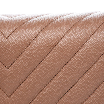 Chanel Caviar Chevron Quilted New Medium Boy Flap Light Brown 8 of 16
