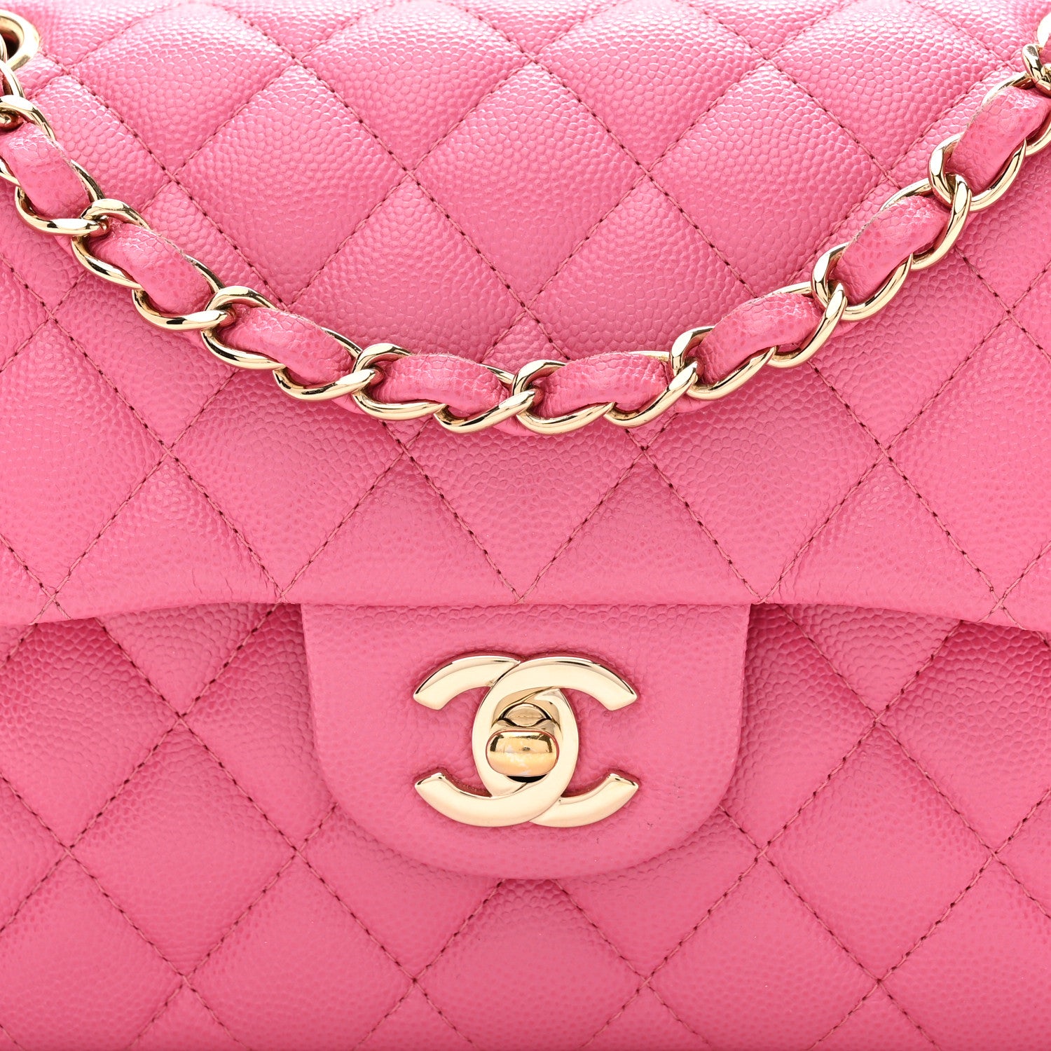 Chanel Caviar Quilted Small Double Flap Pink 8 of 12
