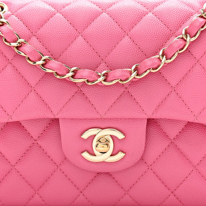 Chanel Caviar Quilted Small Double Flap Pink 8 of 12