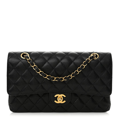 Chanel Caviar Quilted Medium Double Flap Black 1 of 15