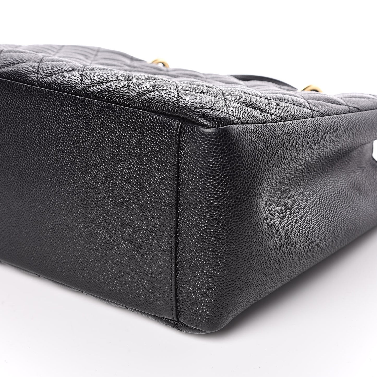 Caviar Quilted Grand Shopping Tote GST Black