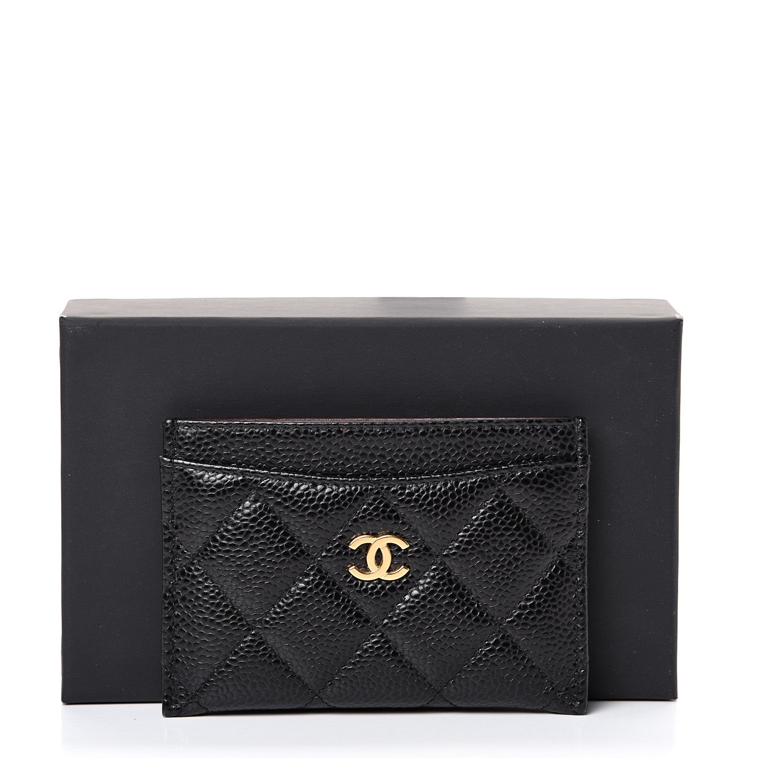 Chanel Caviar Quilted Card Holder Black 8 of 8
