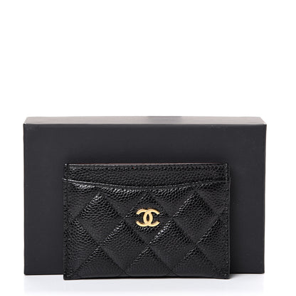 Chanel Caviar Quilted Card Holder Black 8 of 8