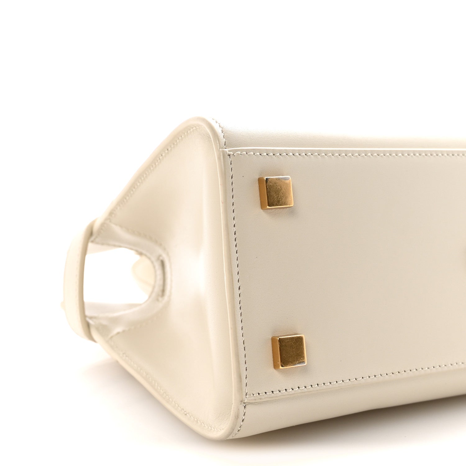 Saint Laurent Smooth Calfskin Nano Manhattan Shopper Tote Crema Soft 7 of 8