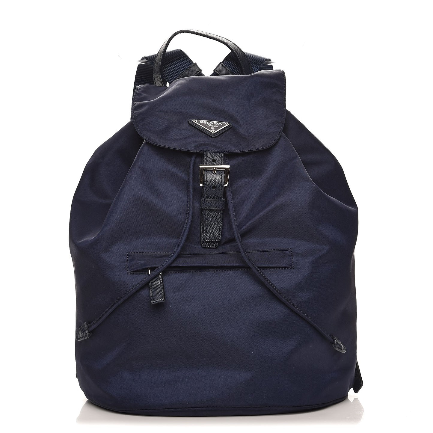 Nylon Vela Saffiano Medium Cinch Backpack Baltico
