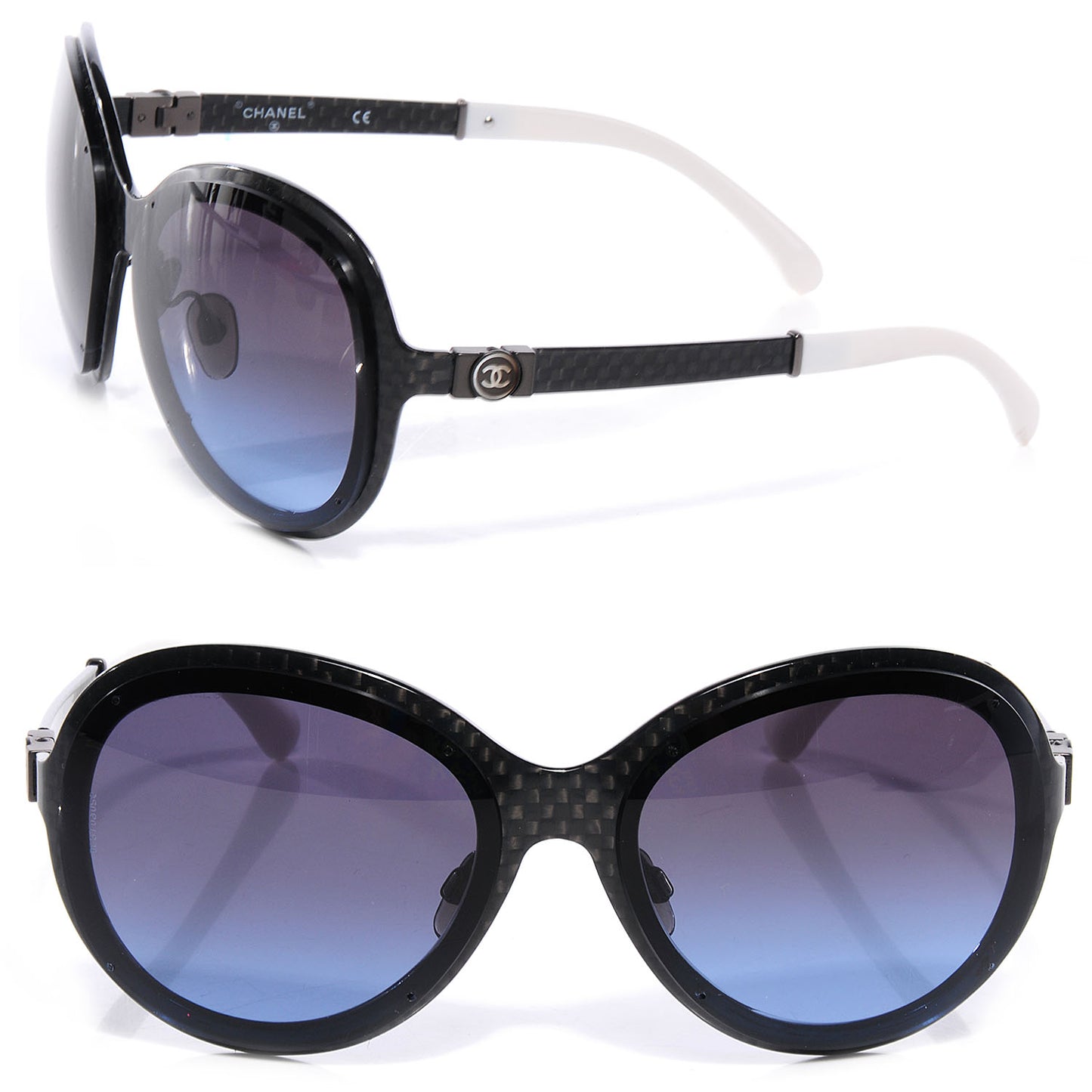 Carbon Fiber Aviator Sunglasses Dark Gray