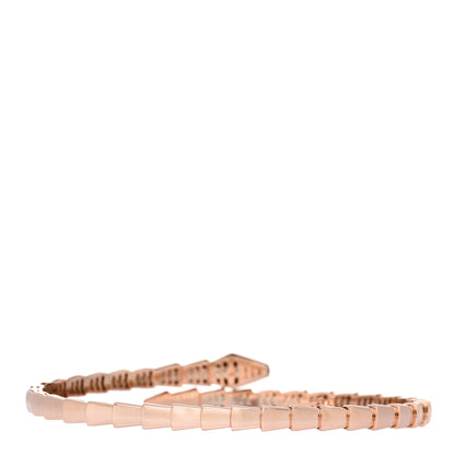 Bulgari 18K Rose Gold Diamond Serpenti Viper Bracelet L 2 of 4
