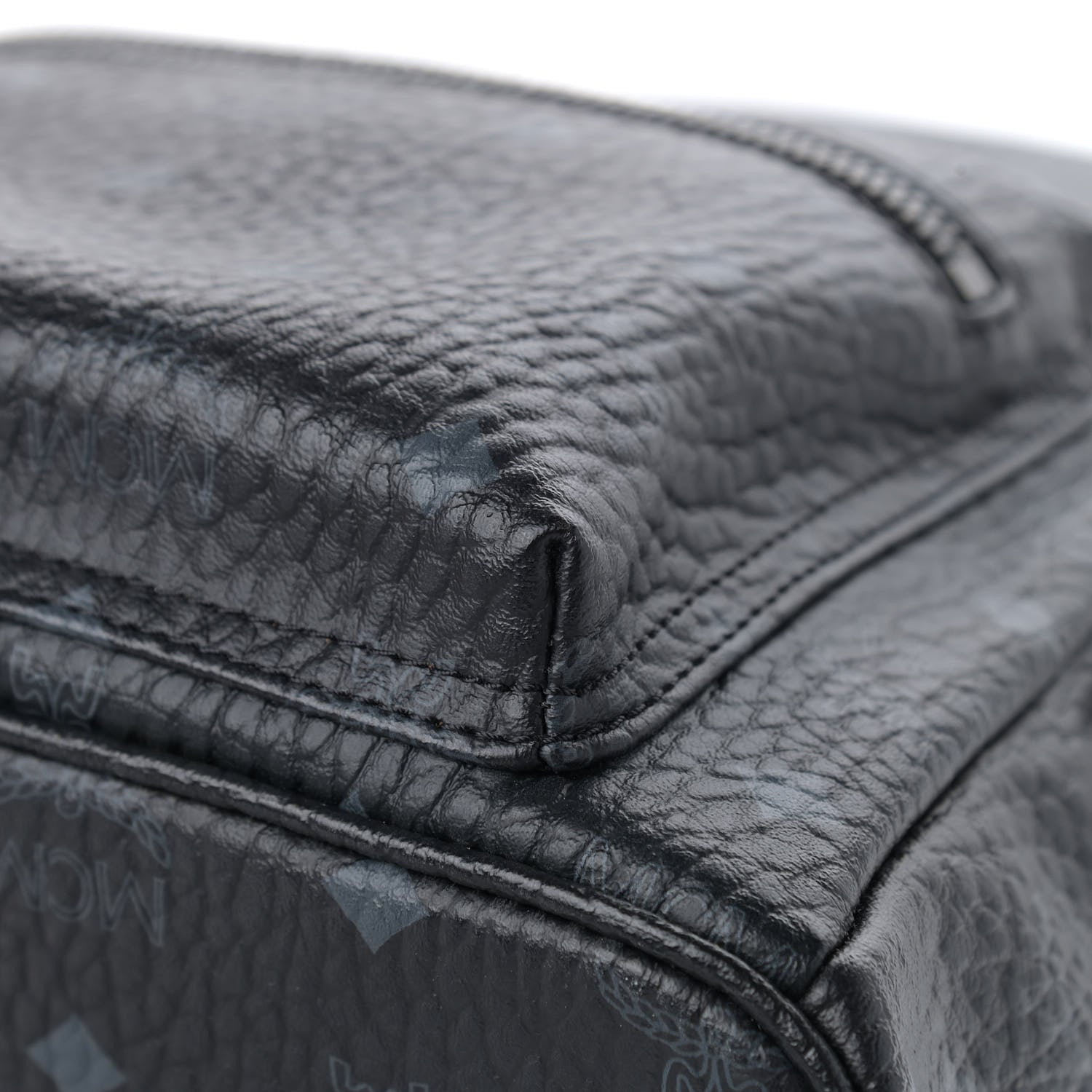 MCM Visetos Small Side Stud Stark Backpack Black 10 of 12