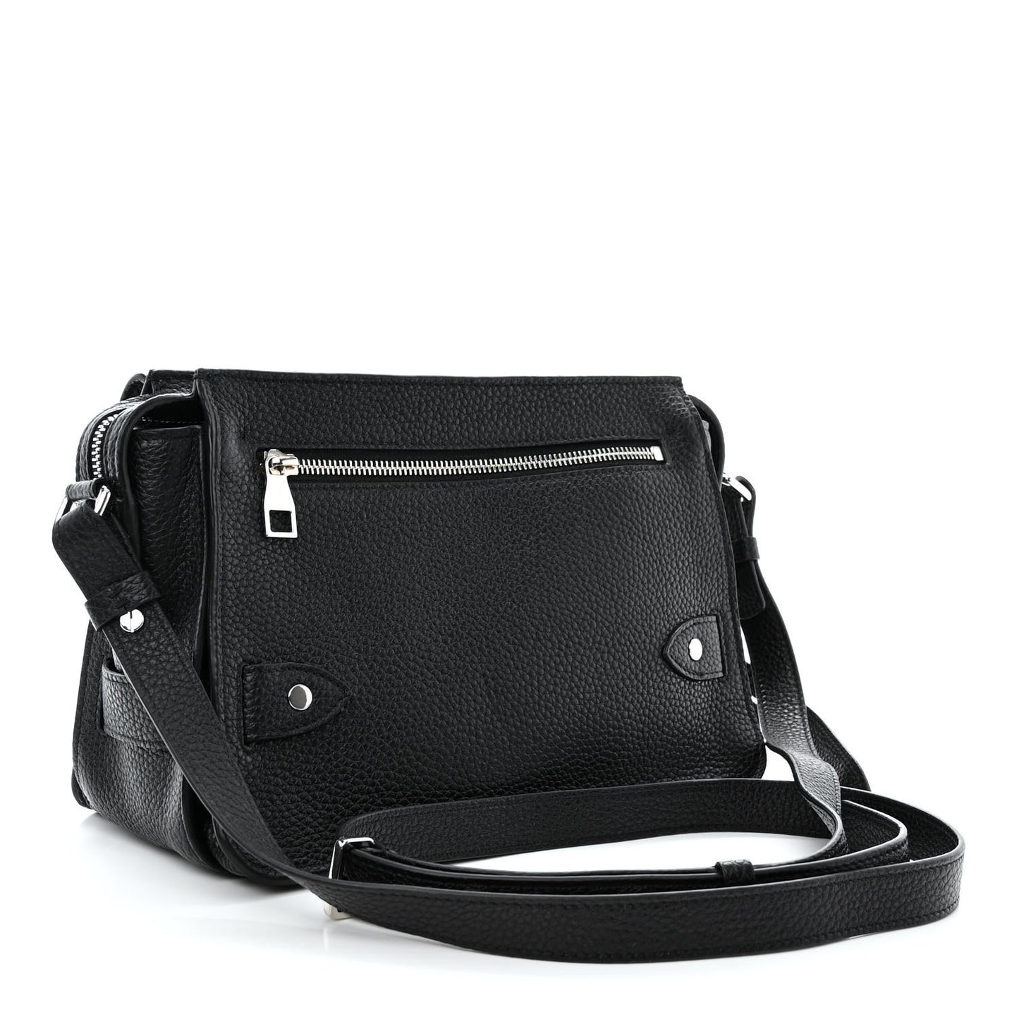Calfskin Beacon Saddle Bag Black