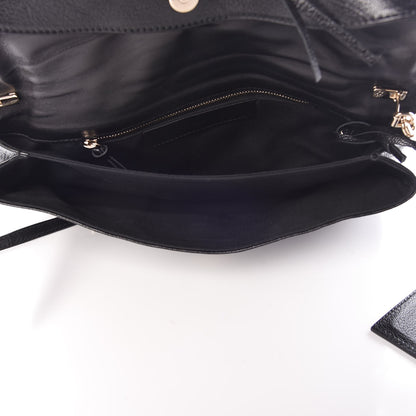 Balenciaga Chevre Gold Metallic Edge Hardware Envelope Clutch Black 5 of 7