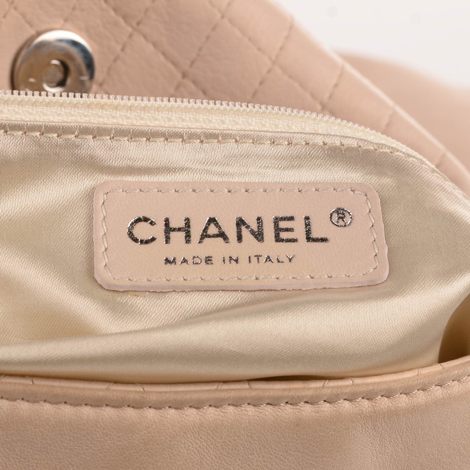 Chanel Lambskin Large Soft and Chain Hobo Beige 6 of 7