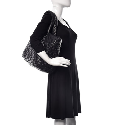 Chanel Nylon Quilted Large Coco Cocoon Tote Black 2 of 9