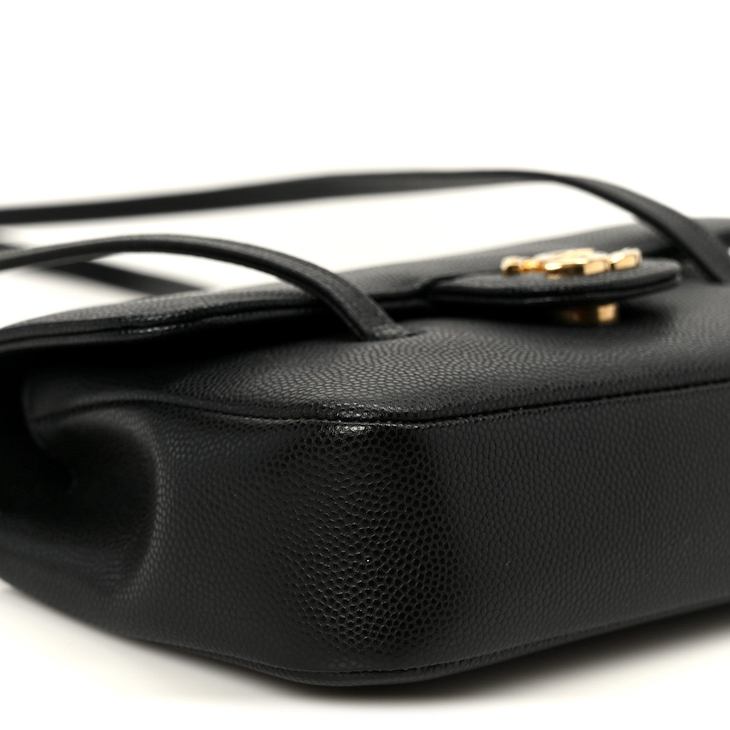 Chanel Shiny Caviar Mini Preppy Coco Shoulder Bag Black 9 of 11