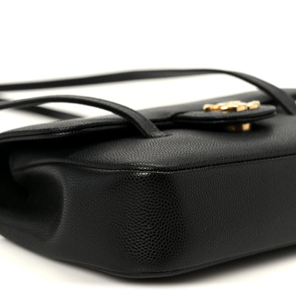 Chanel Shiny Caviar Mini Preppy Coco Shoulder Bag Black 9 of 11