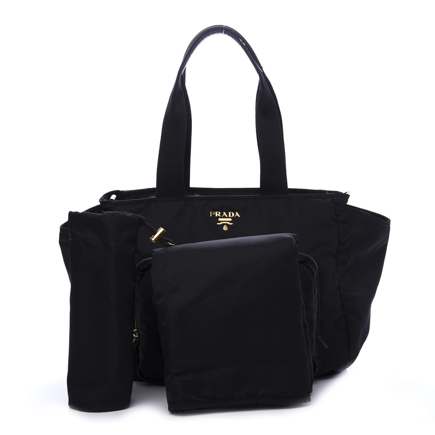 Prada Tessuto Nylon Vela Diaper Bag Black 4 of 14