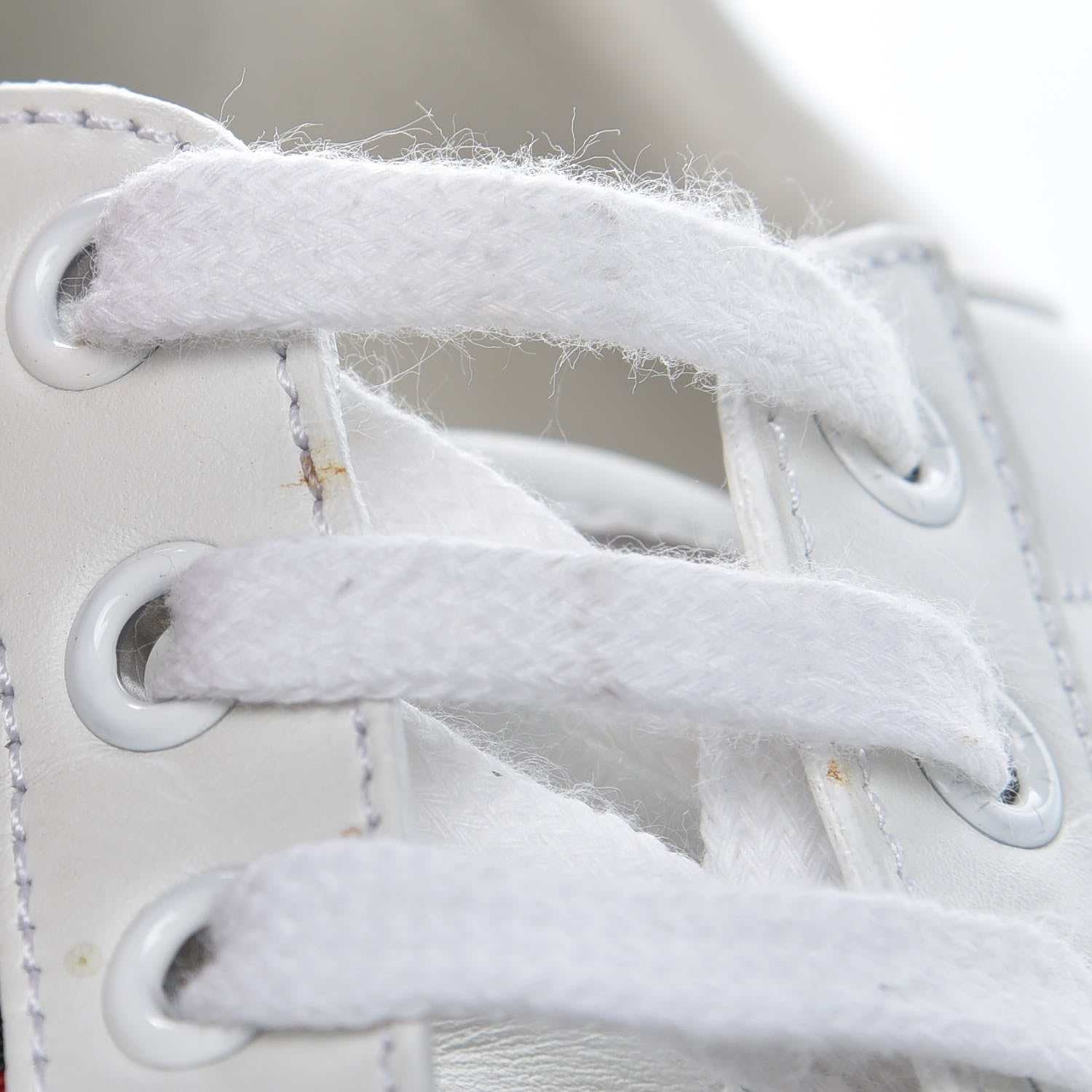 Gucci Calfskin Web Pearl Studded Womens Ace Sneakers 37.5 White 11 of 12