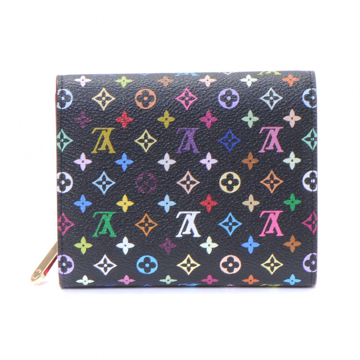 Louis Vuitton Monogram Multicolor Joey Wallet Black Grenade 3 of 7