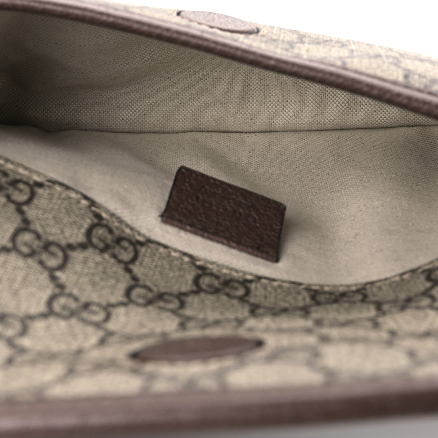 GG Supreme Monogram Neo Vintage Web Belt Bag Brown Brown