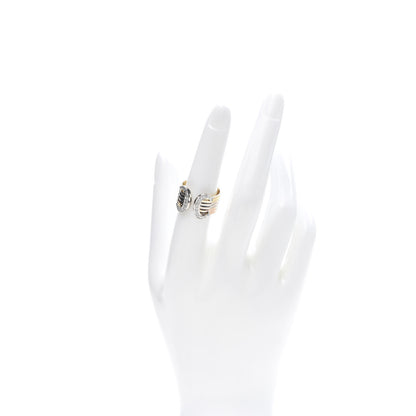 Cartier 18K Pink Yellow White Gold Diamond 13mm C De Ring 57 8 2 of 7