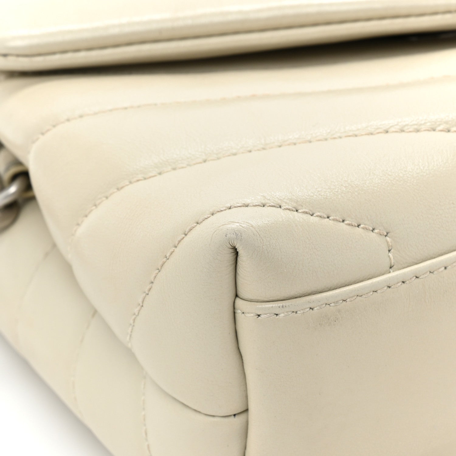 Saint Laurent Calfskin Y Quilted Monogram Toy Loulou Crossbody Bag Crema Soft 16 of 18