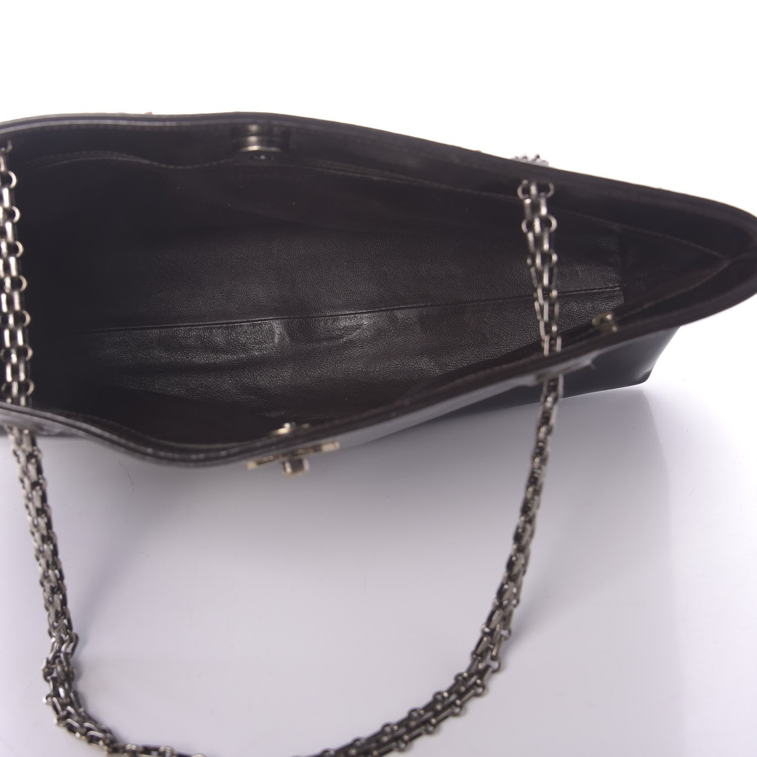 Chanel Patent Mademoiselle Tote Brown 4 of 11