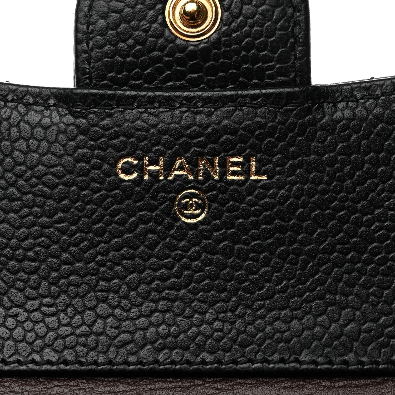 Chanel Caviar Quilted Compact Flap Wallet Black 6 of 8