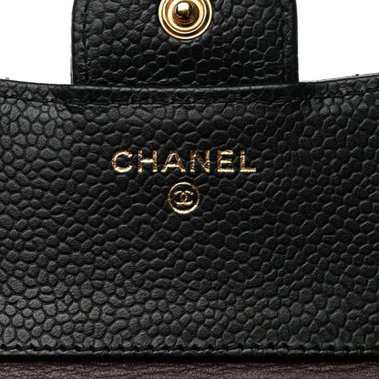 Chanel Caviar Quilted Compact Flap Wallet Black 6 of 8